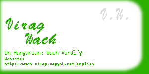 virag wach business card